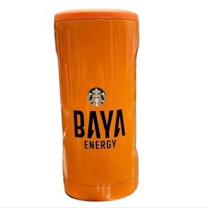 Starbucks BAYA Energy Drink Stainless Steel Insulated Slim Can Koozie, NIB